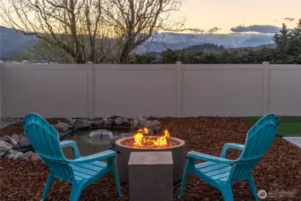incredible backyard space w/views & pond