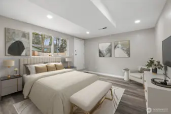 Virtually Staged Bedroom 1st floor