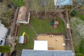 Aerial of Backyard