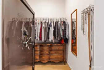 Primary suite walk in closet