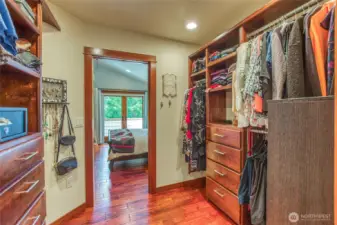 Main ensuite walk through closet gives you all the space you need for living comfortably.