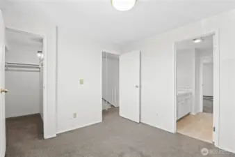 Spacious closet.