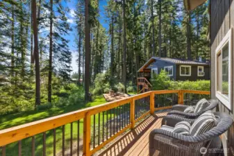 View from the bunk house deck.