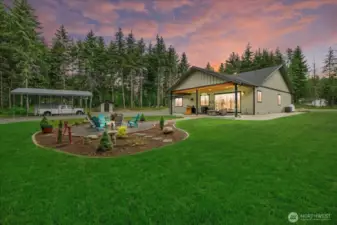 All of this on nearly 5 acres.  No active HOA.