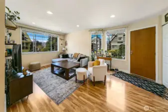 Living room of the main floor (1201 E Denny)