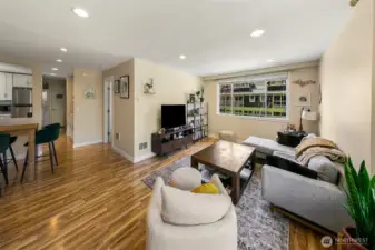 Another angle of the living room at 1201 E Denny