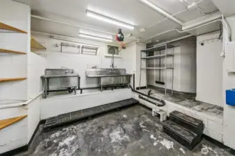 Commercial kitchen.