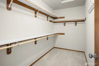 Large primary walk-in closet