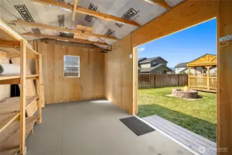 Great space for hobbies or storage!