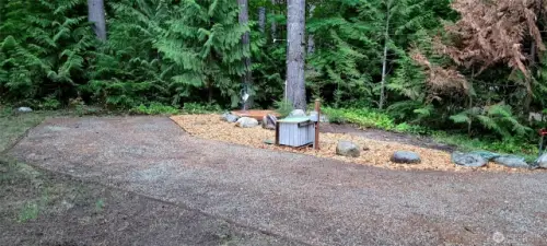 RV pad 1 with water, septic, electricity and outdoor shower