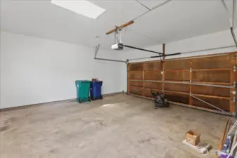 Inside garage