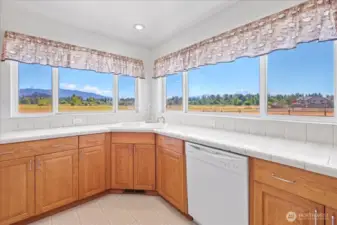 Kitchen with spectacular view.