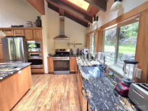 lots of windows and skylights