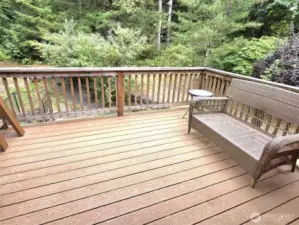 large deck off upper level