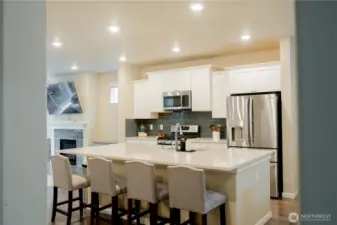 Large kitchen island