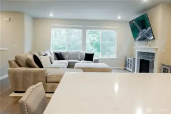 Large kitchen island