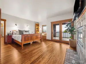 Primary En Suite with Gas Fireplace