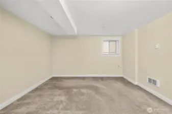 Lower level bedroom off great room perfect for mother-in-law suite.