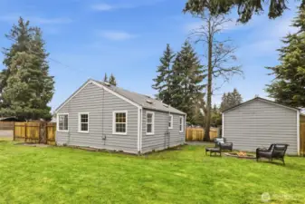 Big yard; opportunity to build a DADU