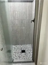 New downstairs shower