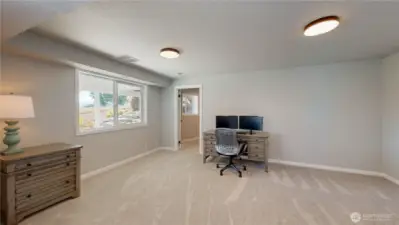 Spacious and versatile office room offering a bright and calming workspace