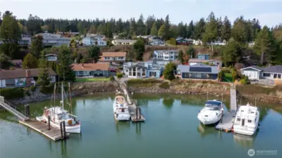 Make your waterfront dream a reality in Shelter Bay, featuring a shared dock and breathtaking views of the serene bay. Close to Anacortes and the San Juans.