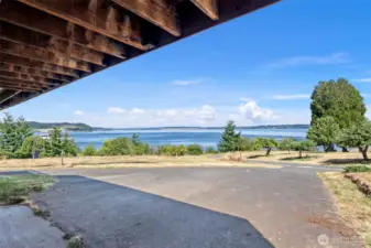 View from the downstairs bedroom.