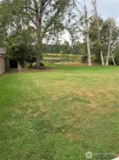 Rear yard features easy lake access and marvelous nature views.
