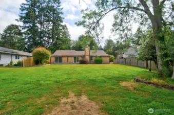 Rear of home from the water's edge