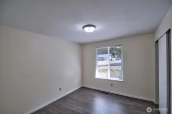 Second of three bedrooms