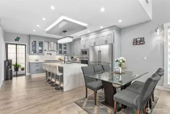Kitchen and dining area