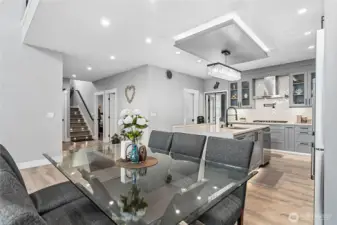 Kitchen and dining area