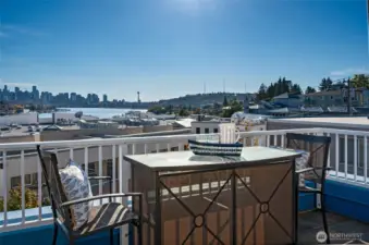 Huge deck to take in the views