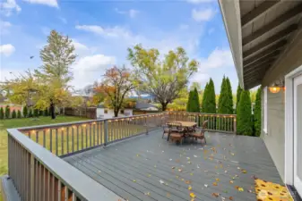 Enjoy the outdoors on your large composite deck