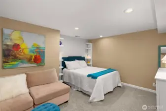 Lower level fourth bedroom. Non-conforming.