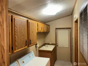 Ample laundry room