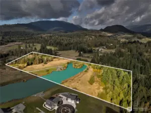 Ariel Outline of 18269 Bow Lake Lane, buyer to verify