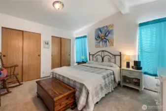 Primary suite just down the hall