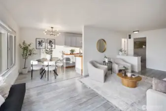 Light Soaked Eating Space