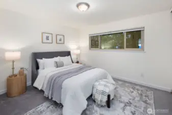 Bedroom on the east side of unit