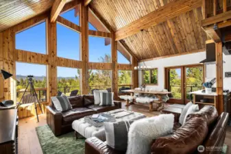 Large open floor plan makes gatherings easy and enjoyable.