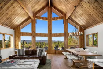 180 degree views of the enchantments and Mt. Stewart.