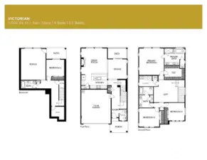 Victorian floorplan rendering- subject to variation