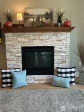 Propane fireplace