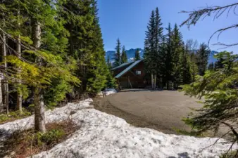 Tree clearing for building a home will open up the Rampart Ridge and Gold Creek Valley views.