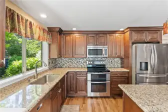Tons of counter space and a wonderful design