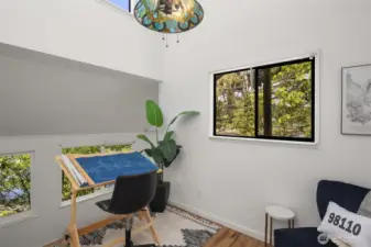 Cabin (Extra Fin Rm) - Upper Level (drops down to lower level in front of the drafting table...)
