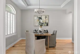 Add a formal dining space and you have a dining experience for any occasion.