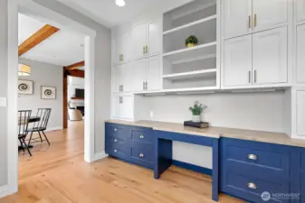 The second office space is perfect for more work, continuation of schoolwork, or household craftwork.