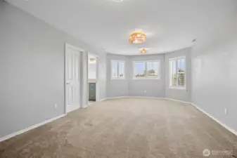 Bedroom three boasts more views and natural light.